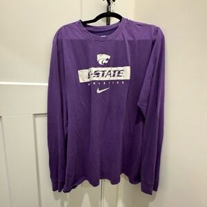 Nike Men's Purple Long Sleeve Tee
